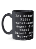 Mr. & Mrs. Panda Tasse Spruch Besondere Flöte mit Spruch in Schwarz