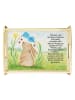 Mr. & Mrs. Panda Dekotablett Hase Blume Design mit Spruch in Weiß