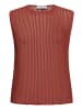 CARTOON Strick-Top mit Rundhalsausschnitt in Rust Brown