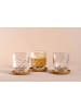 LEONARDO 3er Set Kaffee-Set mit Untersetzer Gocce 220 ml transparent in transparent