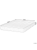 Beliani Matratze MEMORY HYBRID 7 PLUS in Weiß - (W) 140 x (H) 18 x (L) 200 cm H3/4 Fest