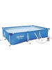 Bestway Steel Pro® Frame Pool Set mit Filterpumpe 300 x 201 x 66 cm, dunkelblau, eckig in Blau ab 6 Jahre