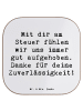 Mr. & Mrs. Panda Bierdeckel Spruch Busfahrer Sicherheit mit Spruch in Weiß