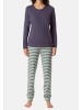 Schiesser Schlafanzug Casual Essentials in Indigo