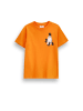 Coccodrillo Baumwoll-T-Shirt mit kurzen Ärmeln Halloween in orange