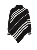 VIRITA Women Poncho in Schwarz