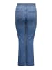 ONLY Carmakoma Flared fit jeans in Light Blue Denim