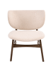 Beliani Sessel DAY in Beige/Braun - (W) 62 x (H) 70 x (L) 69 cm
