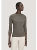 Hessnatur Hessnatur Boatneck Longsleeve Slim aus Bio-Baumwolle in silbergrün