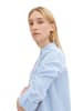 Tom Tailor Langarm Hemd BLOUSE WITH SLUB STRUCTURE in Blau