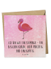 Mr. & Mrs. Panda Einladungskarte Flamingo Classic mit Spruch in Aquarell Pink