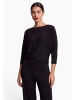 Zero  Langarm-Shirt im Glitzer-Look in Black Beauty