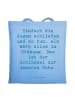 Mr. & Mrs. Panda Tasche Spruch Innere Ruhe mit Spruch in Sky Blue