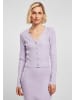 Urban Classics Urban Classics Damen Ladies Short Rib Knit Cardigan in lilac