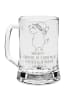 Mr. & Mrs. Panda Bierglas Einhorn Weihnachtsmann mit Spruch in Transparent