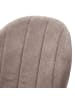 home24 home24 Klassischer Esszimmerstuhl aus feiner Microfaser und Metallgestell in Vintage Sand