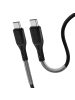 COFI 1453 Forcell F-Energy USB-C auf USB-C Kabel 240W Carbon Schwarz 1m in Schwarz
