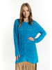 IZIA Damen Long Cardigan in Türkis