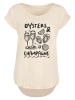 F4NT4STIC Long Cut T-Shirt Oysters And Champagne Summer in Whitesand