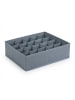 relaxdays 4-tlg. Schubladen-Organizer Set in Grau