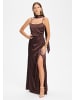 SWING Abendkleid in mocca - 0002