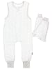 TupTam Baby Schlafsack mit Beinen und Ärmel ganzjährig in beige/weiß