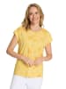 Sieh an! Rundhals-Shirt in gelb-ocker-bedruckt