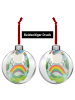 Mr. & Mrs. Panda weihnachtsanhänger Einhorn Regenbogen Design oh... in Weiß