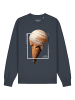 wat? Apparel Sweatshirt Jupiter Planet in India Ink Grey