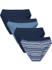 Erwin Müller Baumwolle, Single-Jersey Slip 4er-Pack in marine