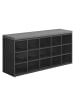 VASAGLE Schuhbank Custos in Schwarz-Grau - (B)105 x (H)48 x (T)30 cm