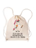 Mr. & Mrs. Panda Jutebeutel Einhorn Woodstock mit Spruch in Creme