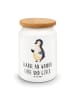Mr. & Mrs. Panda Kaffeedose Pinguin Marienkäfer mit Spruch in Weiß