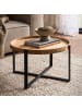 FineBuy Couchtisch in Braun / Akazie / 60x60x35