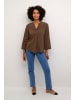 Kaffe Kurzarm-Bluse KAmia Regular fit in Chestnut