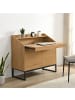FineBuy Schreibtisch in Braun / MDF / 100x45x95