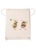 Mr. & Mrs. Panda Turnbeutel Hummeln Kleeblatt ohne Spruch in Creme