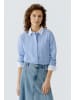 Oui Bluse in lt blue white