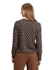 Betty Barclay Blusenshirt mit V-Ausschnitt in Schwarz/Beige