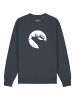 wat? Apparel Sweatshirt Röhrender Hirsch in India Ink Grey