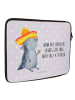 Mr. & Mrs. Panda Laptoptasche Axolotl Tequila mit Spruch in Grau Pastell