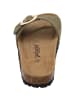 Palado Pantoletten Malta EGS Velours Premium Leather in Khaki