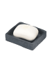 Wenko Seifenschale SLATE ROCK in Anthrazitfarben, (B) 14 x (H) 2,5 x (L) 10 cm