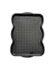 relaxdays 3x Schuhabtropfschale in Schwarz - (B)50 x (H)3 x (T)38 cm