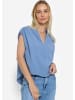 SASSYCLASSY Musselin Shirt in Jeansblau