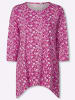 Sieh an! Zipfel-Shirt in magenta-ecru-bedruckt