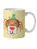 Mr. & Mrs. Panda Kindertasse Spinne Agathe Brief ohne Spruch in Gelb Pastell