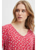 ICHI Kurzarmbluse IHMARRAKECH S9 - 20118678  Modische Bluse mit Allover-Druck in Rot