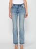 KOROSHI LANGE HOSE JEANS GLOCKE in blau