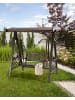 Beliani Gartenschaukel SENARICA in Braun/Gold - (W) 170 x (H) 177 x (L) 118 cm
